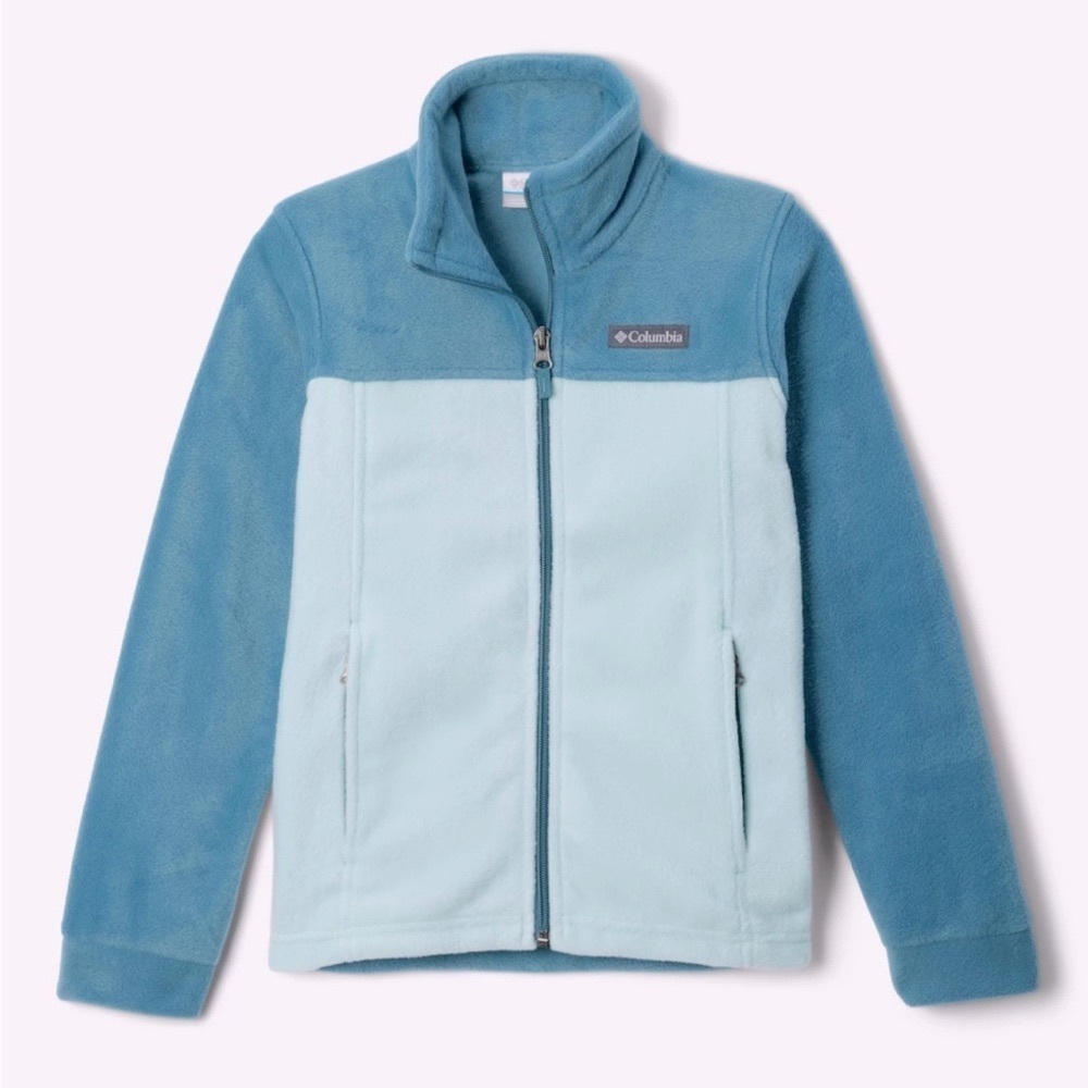 Columbia Kids Blue Fleece Jacket - Picture 1 of 14